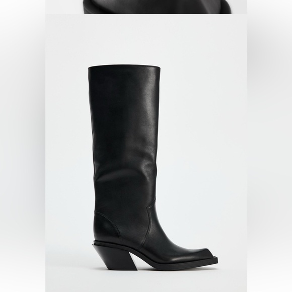Zara leather cowboy boots - Picture 5 of 5